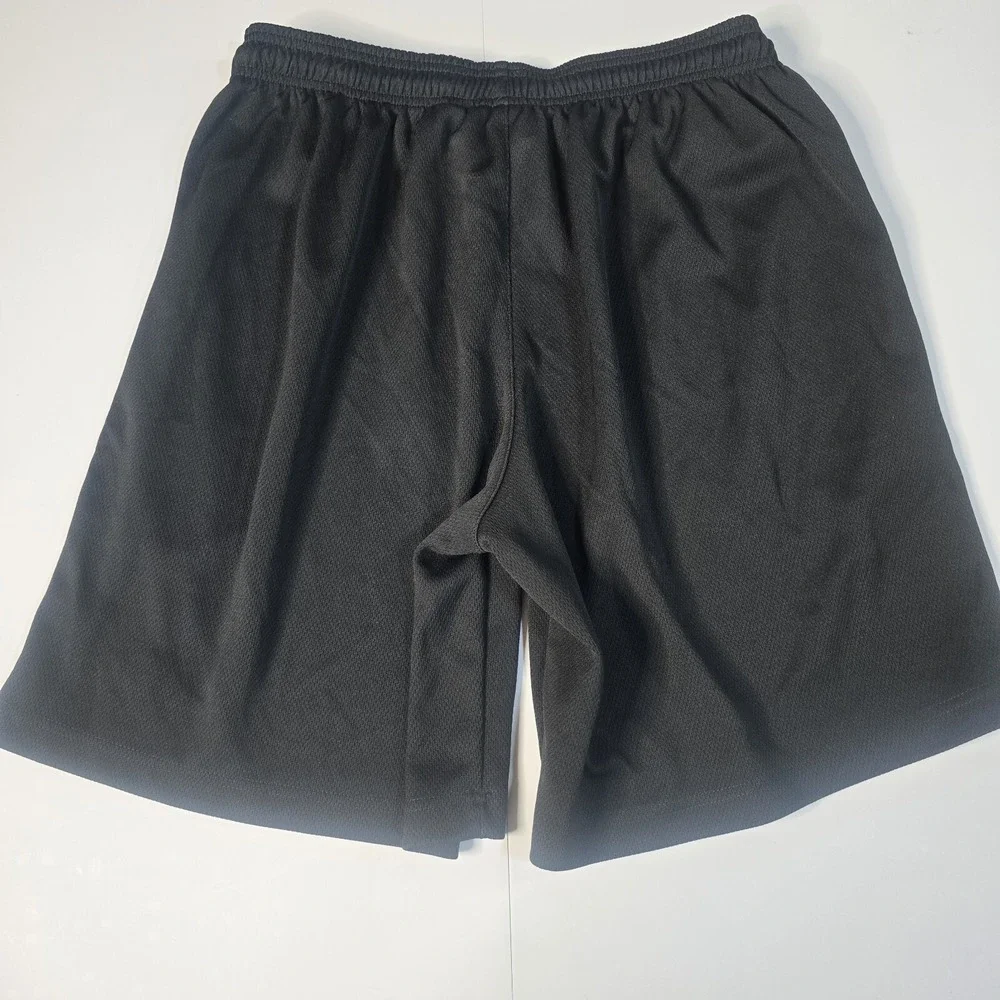 NordicTrack Basketball Shorts‎ Mens Large Black Mesh Athletic Sport Gorpcore